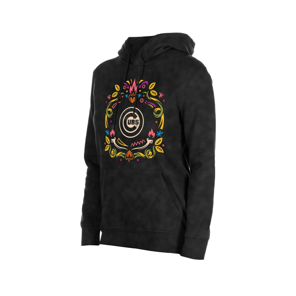 Chicago Cubs New Era Women's Día de Muertos Mineral Wash Hoodie Sweatshirt - MLB