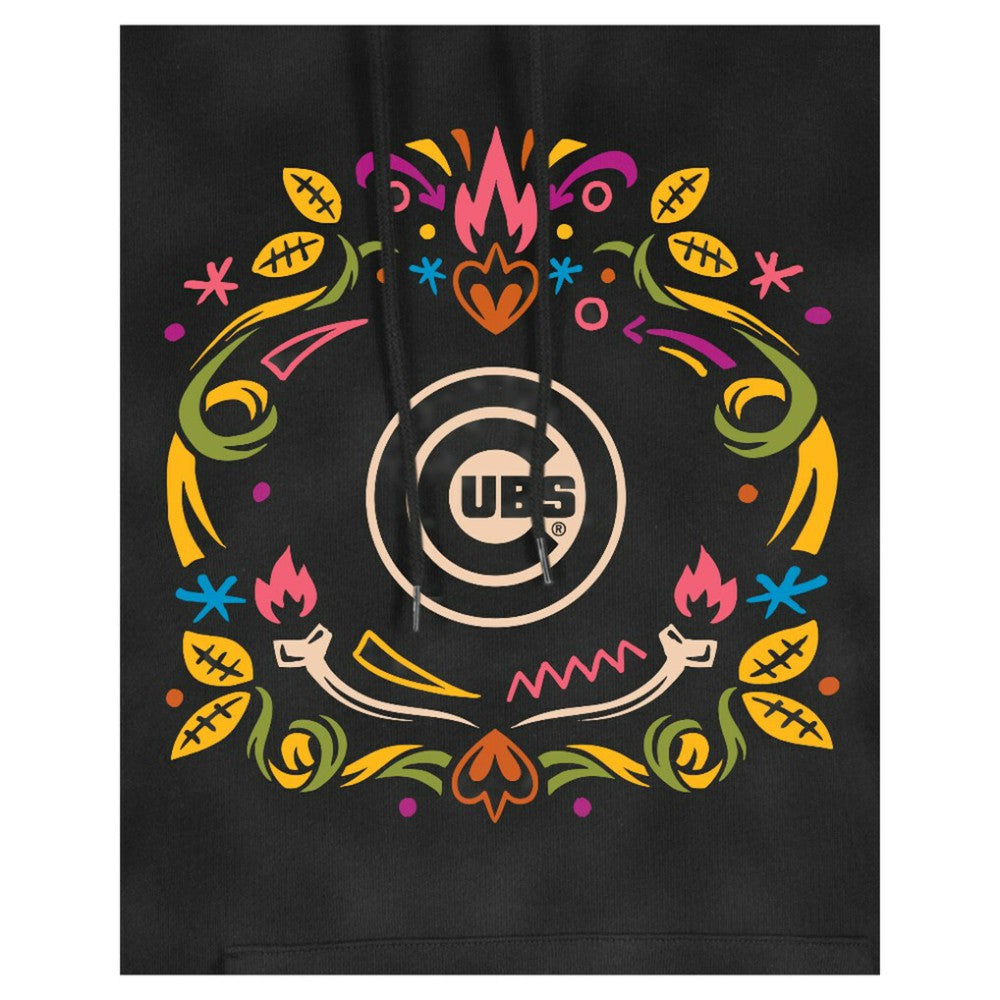 Chicago Cubs New Era Women's Día de Muertos Mineral Wash Hoodie Sweatshirt - MLB