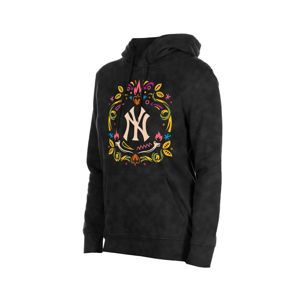 New York Yankees New Era Women's Día de Muertos Mineral Wash Hoodie Sweatshirt - MLB