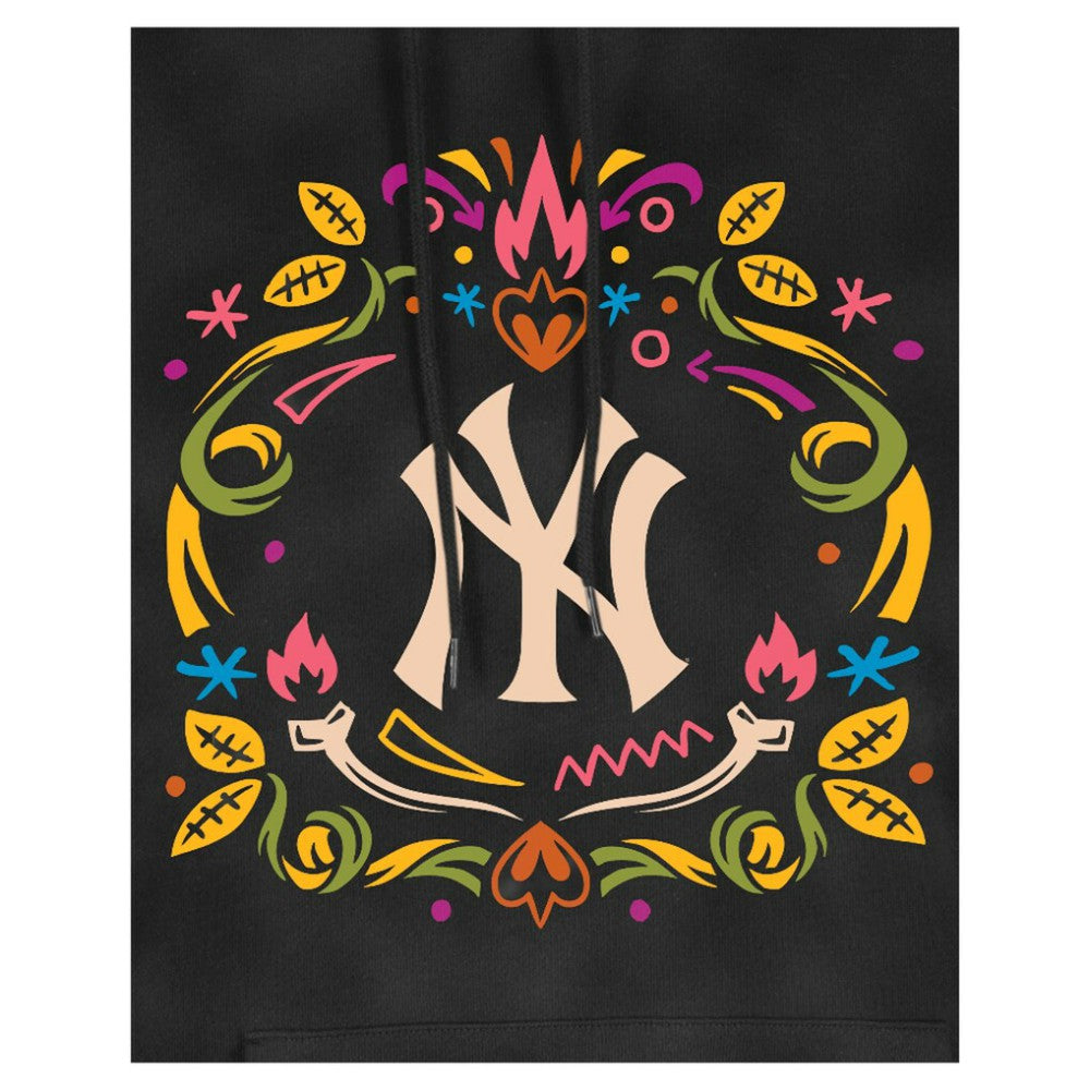 New York Yankees New Era Women's Día de Muertos Mineral Wash Hoodie Sweatshirt - MLB
