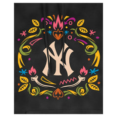 New York Yankees New Era Women's Día de Muertos Mineral Wash Hoodie Sweatshirt - MLB