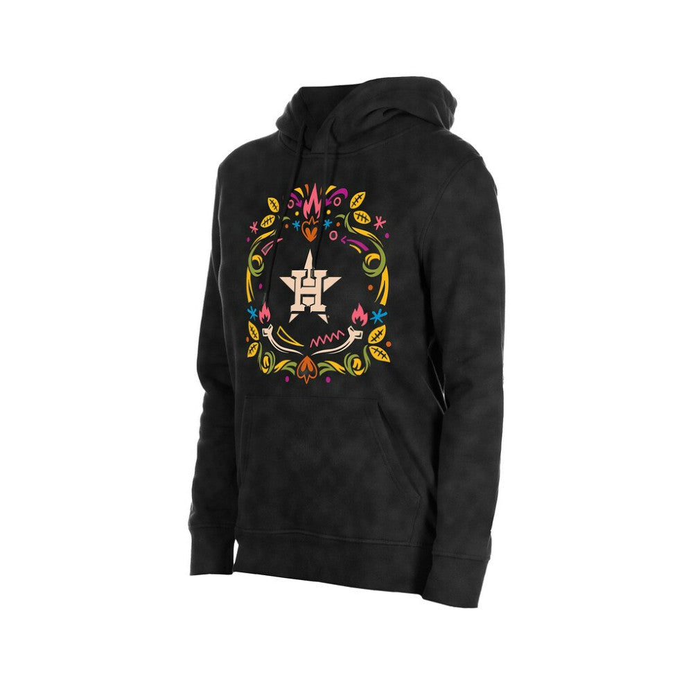 Houston Astros New Era Women's Día de Muertos Mineral Wash Hoodie Sweatshirt - MLB