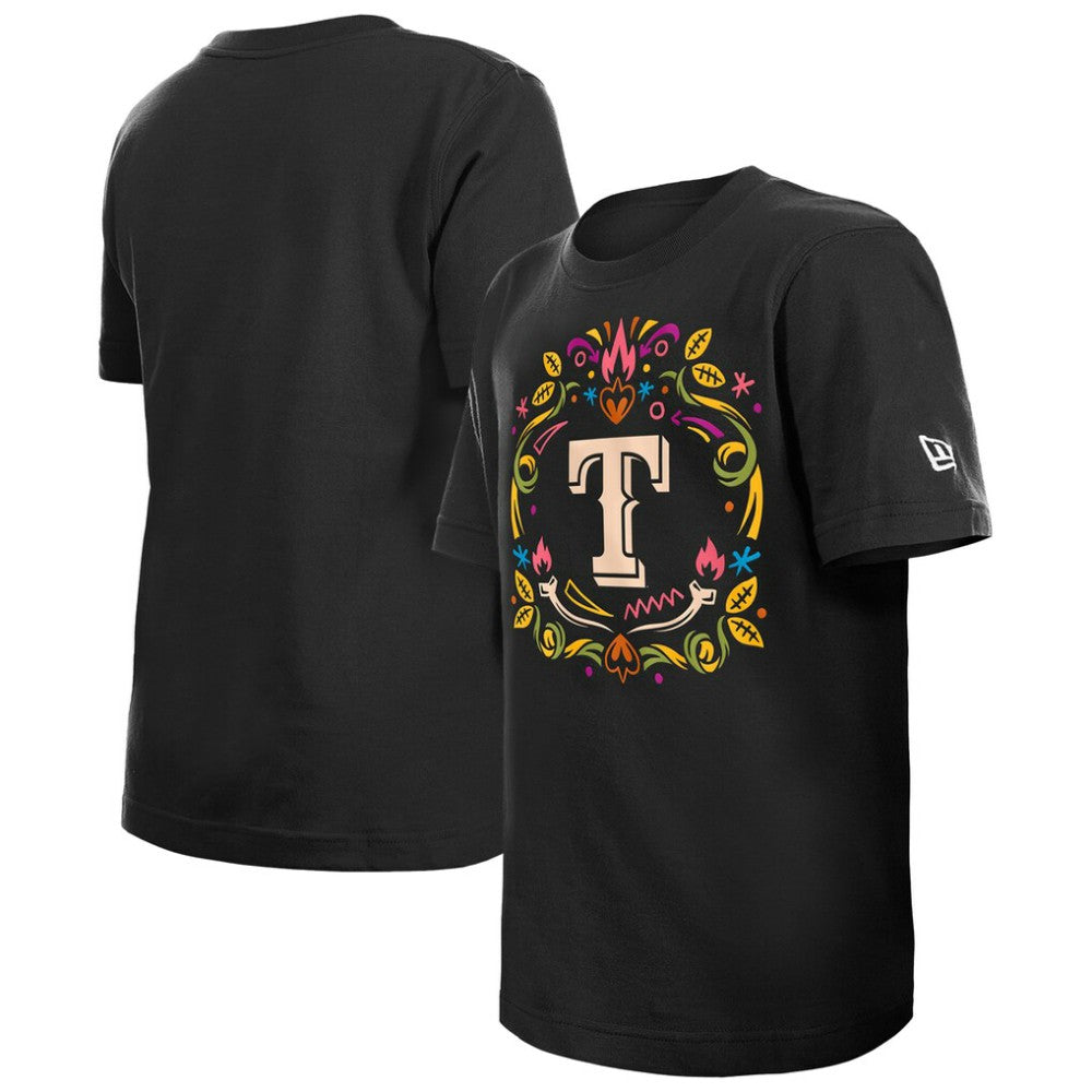 Texas Rangers New Era Youth Día de los Muertos T-Shirt - MLB