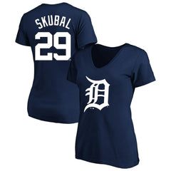 Tarik Skubal Detroit Tigers Profile Women's Plus Size Name & Number V-Neck T-Shirt - MLB