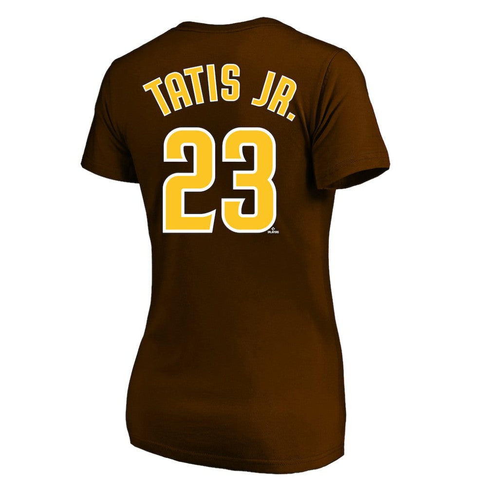 Fernando Tatis Jr. San Diego Padres Profile Women's Plus Size Name & Number V-Neck T-Shirt - MLB
