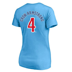 Pete Crow-Armstrong Chicago Cubs Profile Women's Plus Size Name & Number V-Neck T-Shirt - MLB