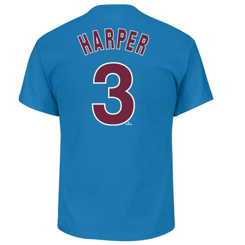 Bryce Harper Philadelphia Phillies Profile Big & Tall Player Name & Number T-Shirt - MLB