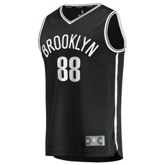 Nolan Traoré Brooklyn Nets Youth Fast Break Replica Jersey Black Icon Edition - NBA