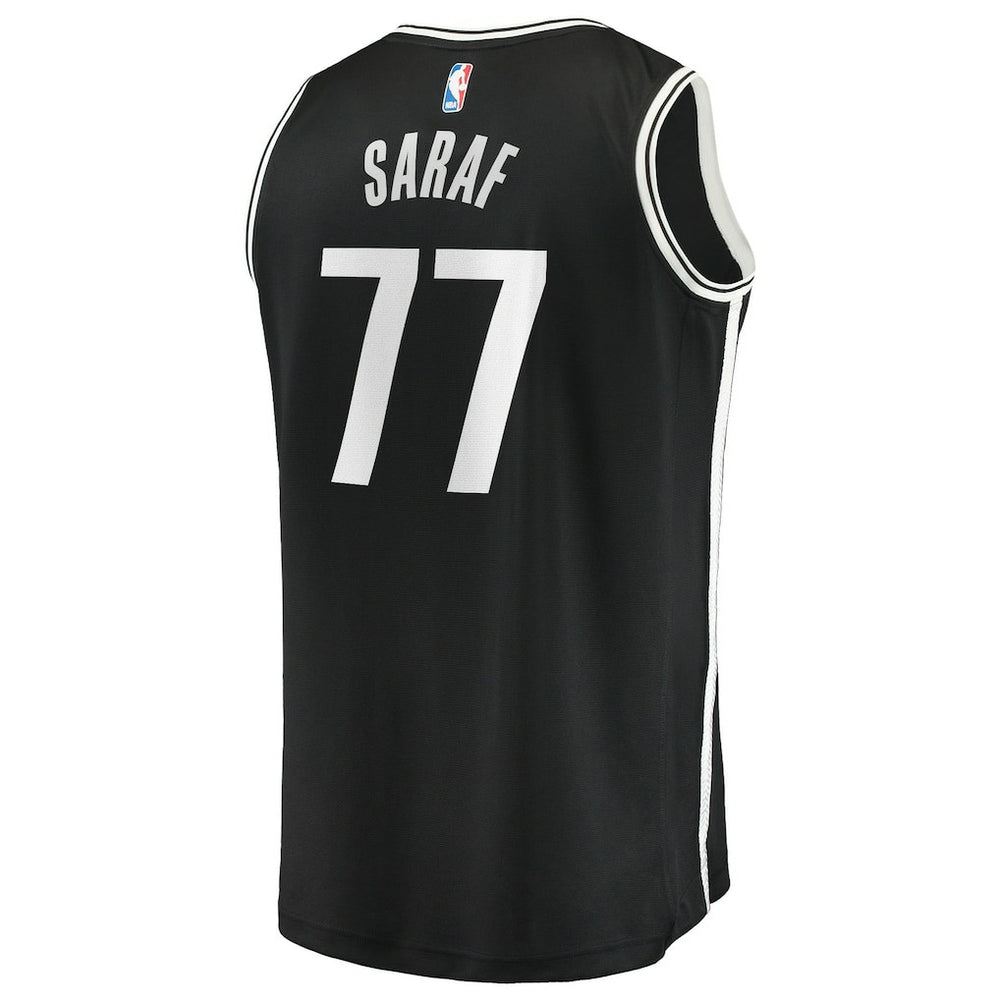 Ben Saraf Brooklyn Nets Youth Fast Break Replica Jersey Black Icon Edition - NBA