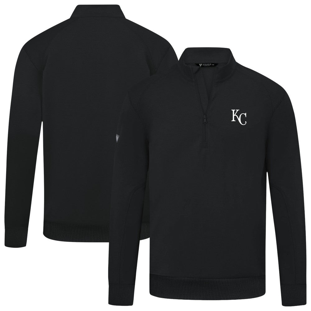 Kansas City Royals Levelwear Upright Insignia Tri-Blend Quarter-Zip Pullover - MLB