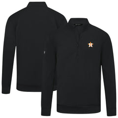Houston Astros Levelwear Upright Insignia Tri-Blend Quarter-Zip Pullover - MLB