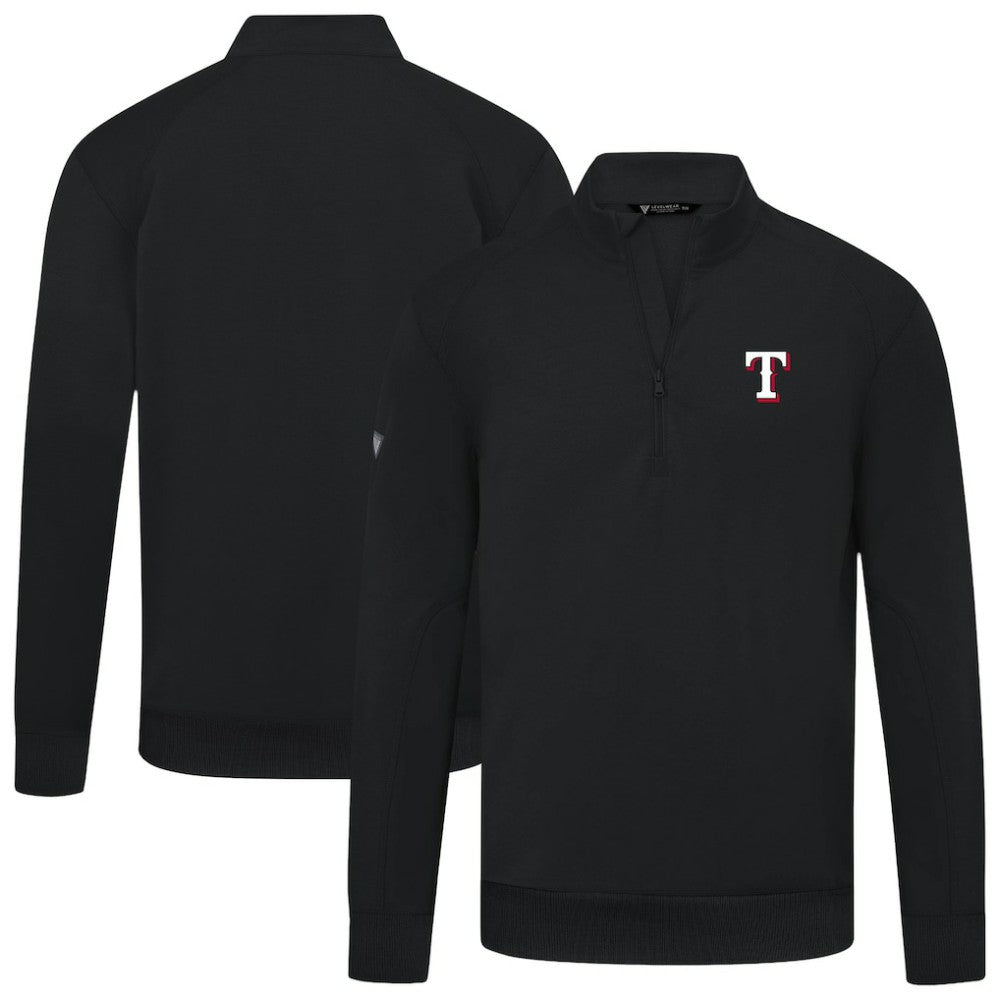 Texas Rangers Levelwear Upright Insignia Tri-Blend Quarter-Zip Pullover - MLB