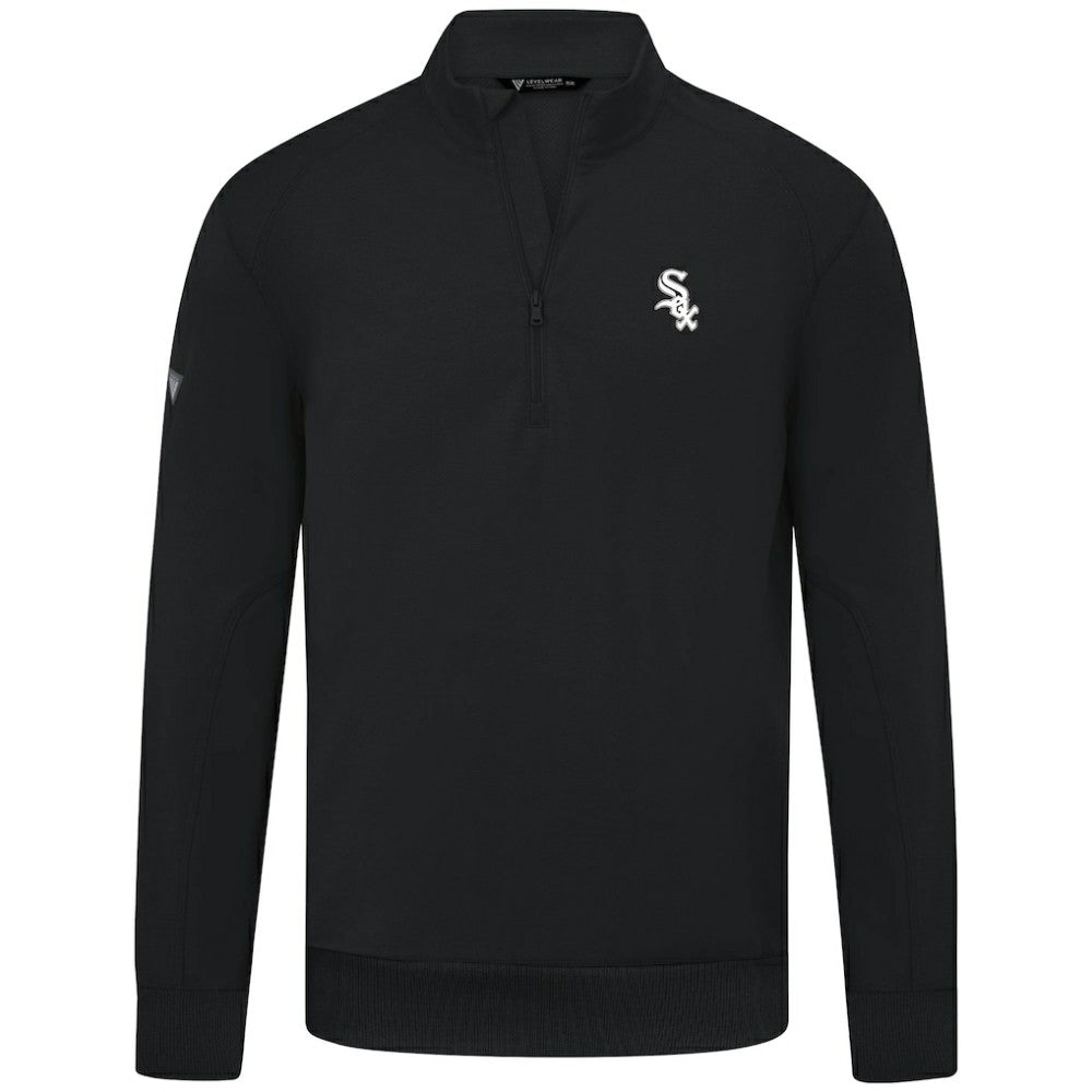 Chicago White Sox Levelwear Upright Insignia Tri-Blend Quarter-Zip Pullover - MLB
