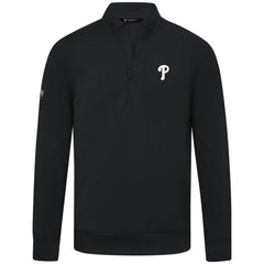 Philadelphia Phillies Levelwear Upright Insignia Tri-Blend Quarter-Zip Pullover - MLB