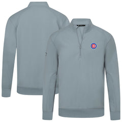 Chicago Cubs Levelwear Upright Insignia Tri-Blend Quarter-Zip Pullover - MLB