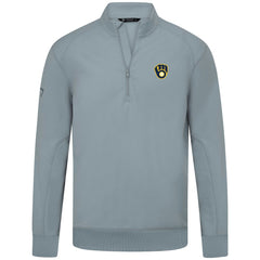 Milwaukee Brewers Levelwear Upright Insignia Tri-Blend Quarter-Zip Pullover - MLB