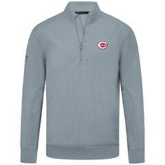 Cincinnati Reds Levelwear Upright Insignia Tri-Blend Quarter-Zip Pullover - MLB