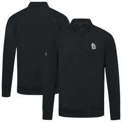 St. Louis Cardinals Levelwear Upright Insignia Tri-Blend Quarter-Zip Pullover - MLB