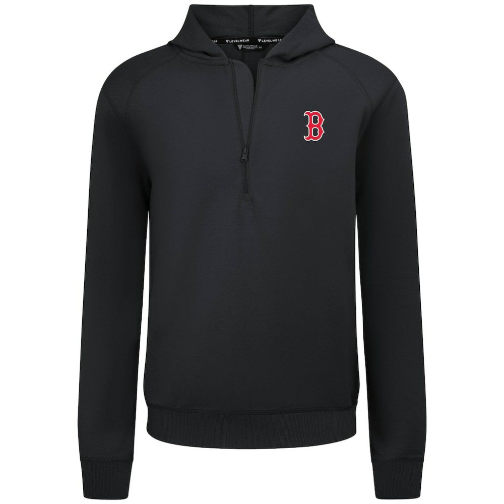 Boston Red Sox Levelwear Technic Insignia Quarter-Zip Hoodie - MLB