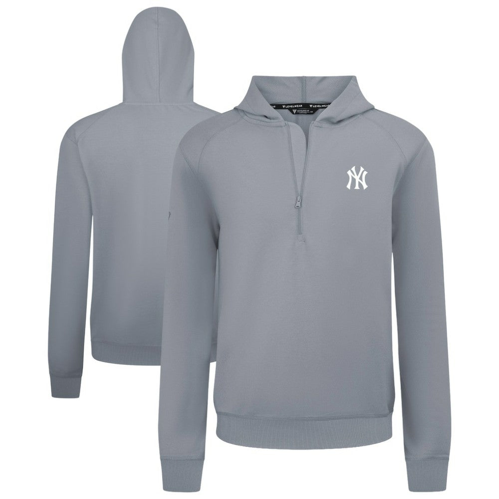 New York Yankees Levelwear Technic Insignia Quarter-Zip Hoodie - MLB