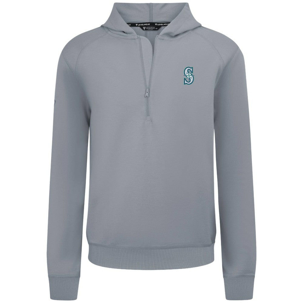Seattle Mariners Levelwear Technic Insignia Quarter-Zip Hoodie - MLB