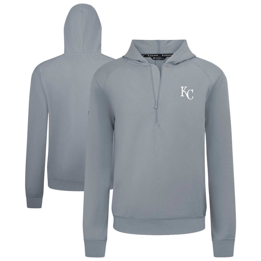 Kansas City Royals Levelwear Technic Insignia Quarter-Zip Hoodie - MLB