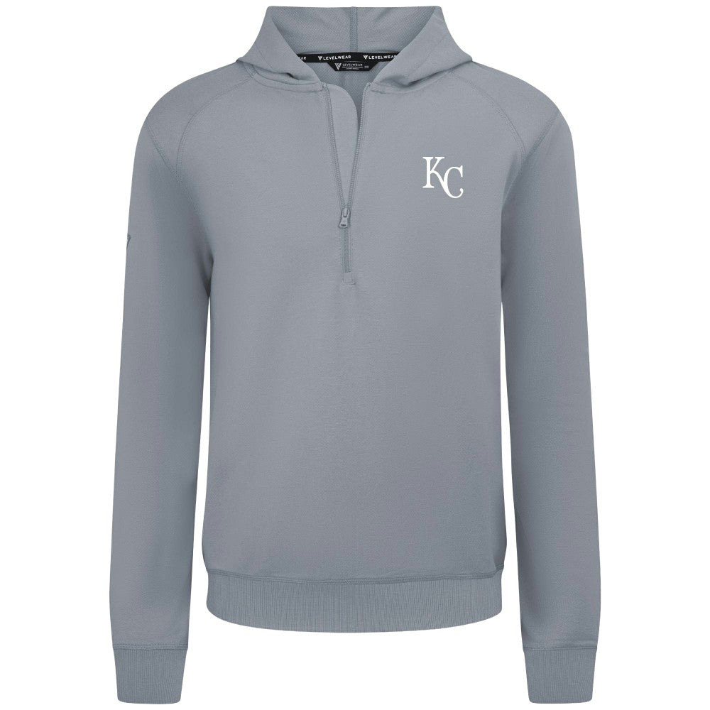 Kansas City Royals Levelwear Technic Insignia Quarter-Zip Hoodie - MLB
