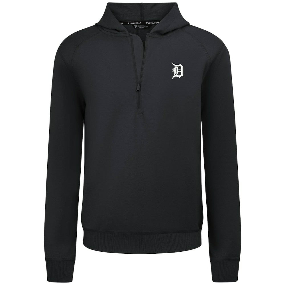 Detroit Tigers Levelwear Technic Insignia Quarter-Zip Hoodie - MLB