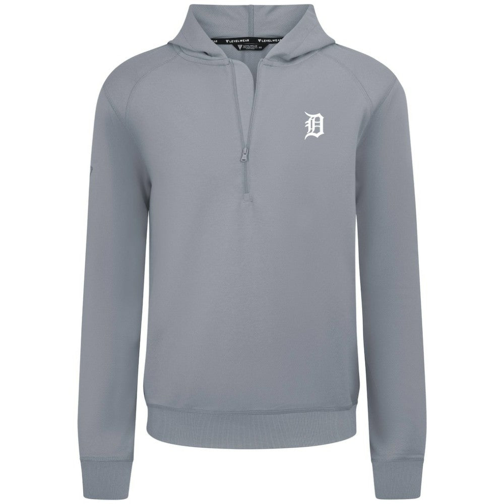 Detroit Tigers Levelwear Technic Insignia Quarter-Zip Hoodie - MLB