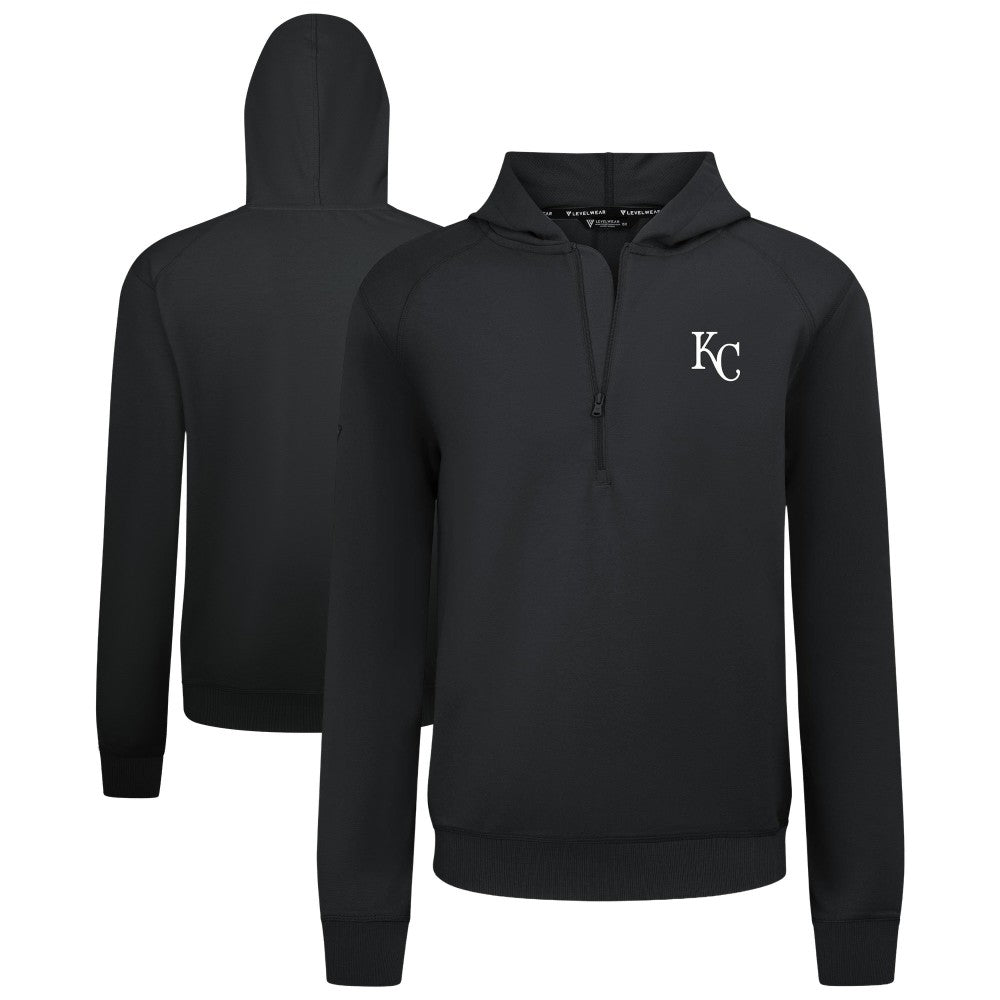 Kansas City Royals Levelwear Technic Insignia Quarter-Zip Hoodie - MLB