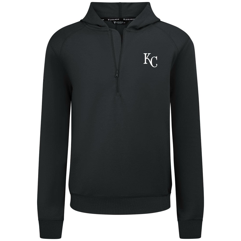 Kansas City Royals Levelwear Technic Insignia Quarter-Zip Hoodie - MLB