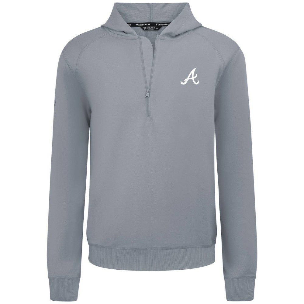 Atlanta Braves Levelwear Technic Insignia Quarter-Zip Hoodie - MLB