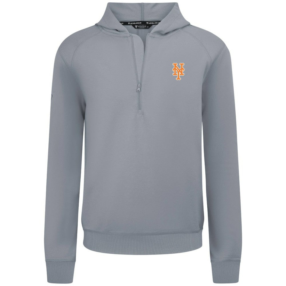 New York Mets Levelwear Technic Insignia Quarter-Zip Hoodie - MLB