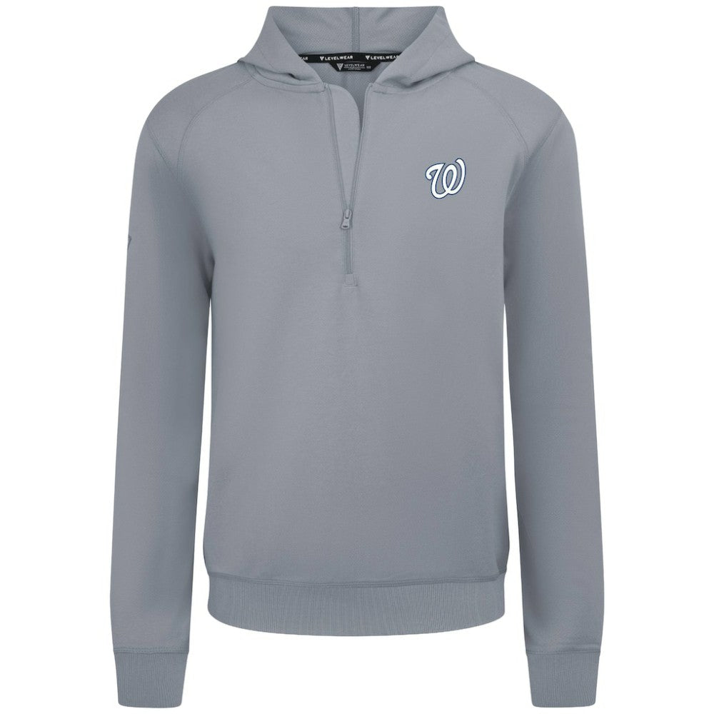 Washington Nationals Levelwear Technic Insignia Quarter-Zip Hoodie - MLB