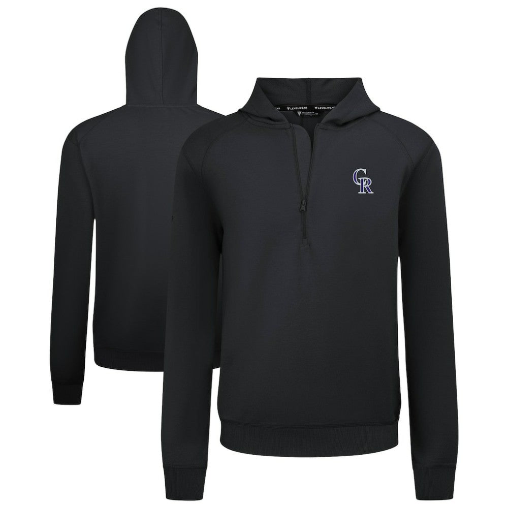 Colorado Rockies Levelwear Technic Insignia Quarter-Zip Hoodie - MLB