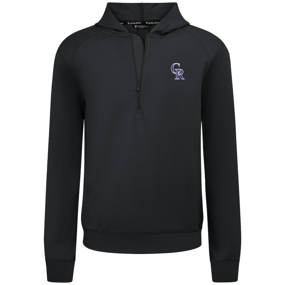 Colorado Rockies Levelwear Technic Insignia Quarter-Zip Hoodie - MLB