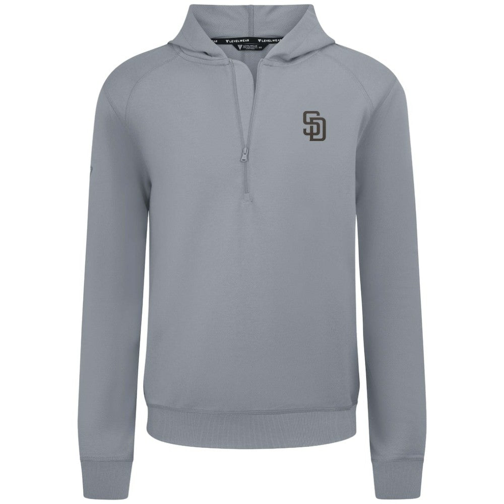 San Diego Padres Levelwear Technic Insignia Quarter-Zip Hoodie - MLB