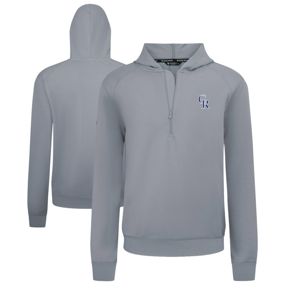 Colorado Rockies Levelwear Technic Insignia Quarter-Zip Hoodie - MLB