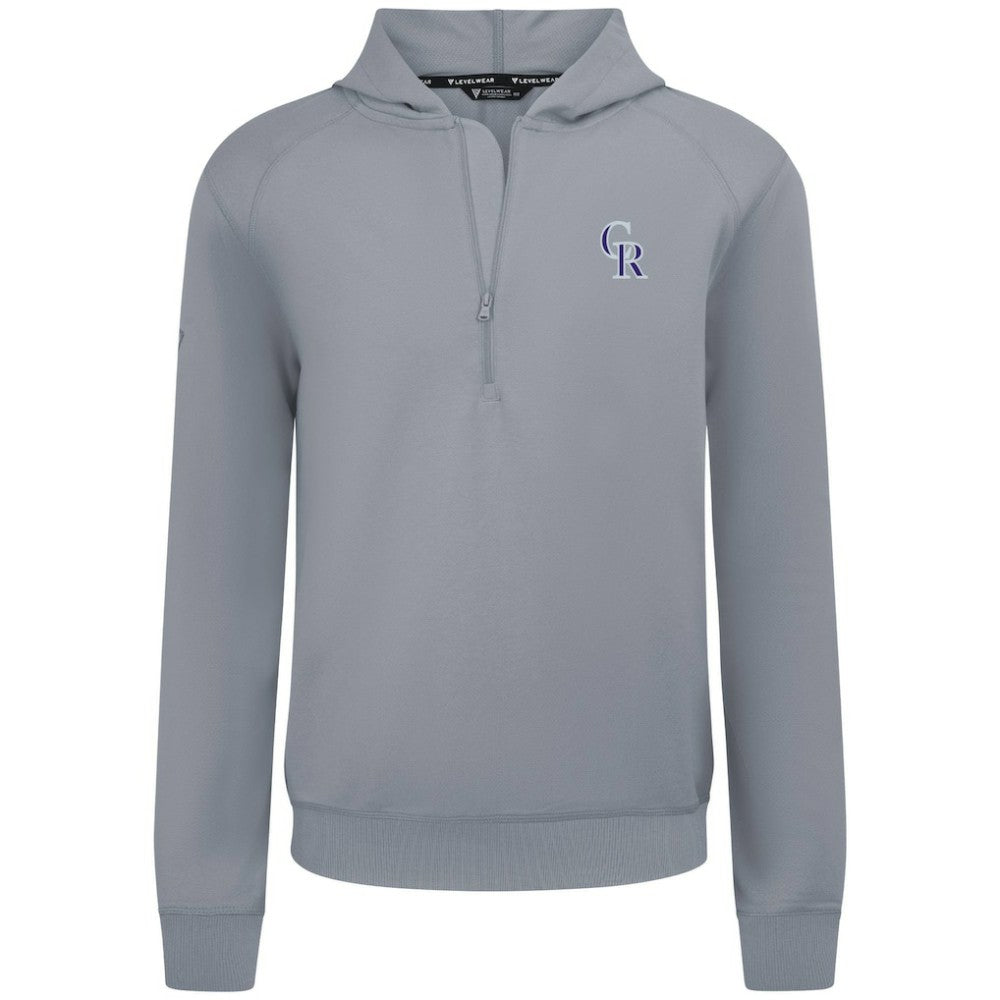 Colorado Rockies Levelwear Technic Insignia Quarter-Zip Hoodie - MLB