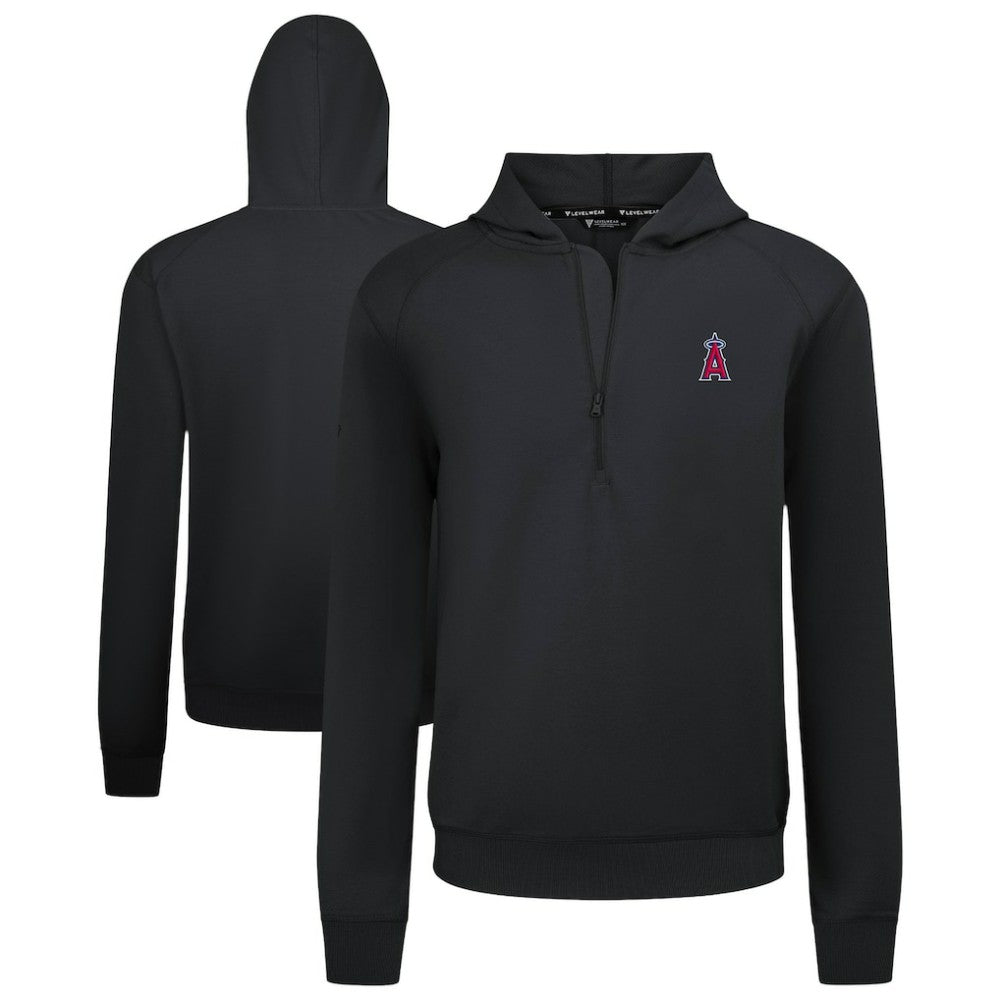 Los Angeles Angels Levelwear Technic Insignia Quarter-Zip Hoodie - MLB