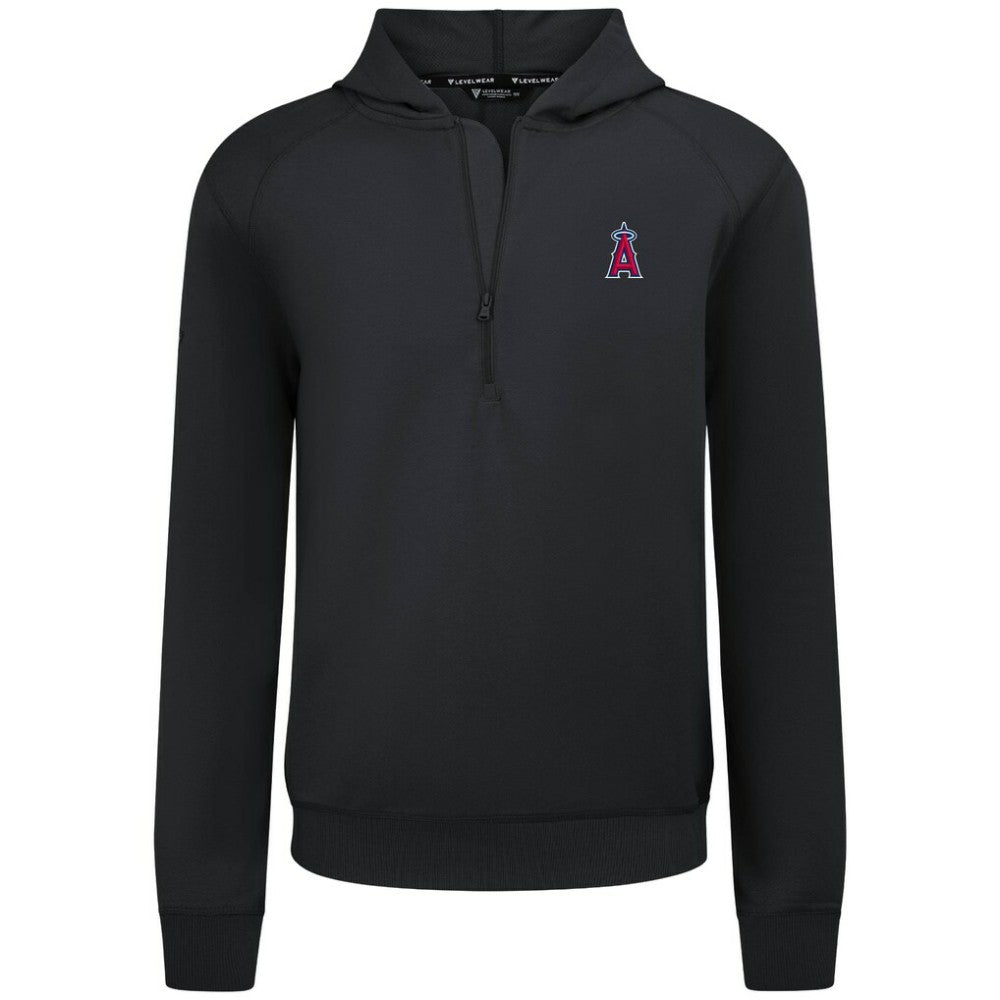 Los Angeles Angels Levelwear Technic Insignia Quarter-Zip Hoodie - MLB