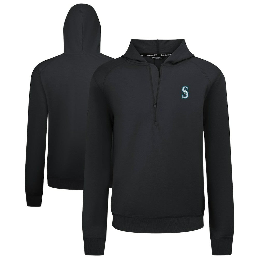 Seattle Mariners Levelwear Technic Insignia Quarter-Zip Hoodie - MLB
