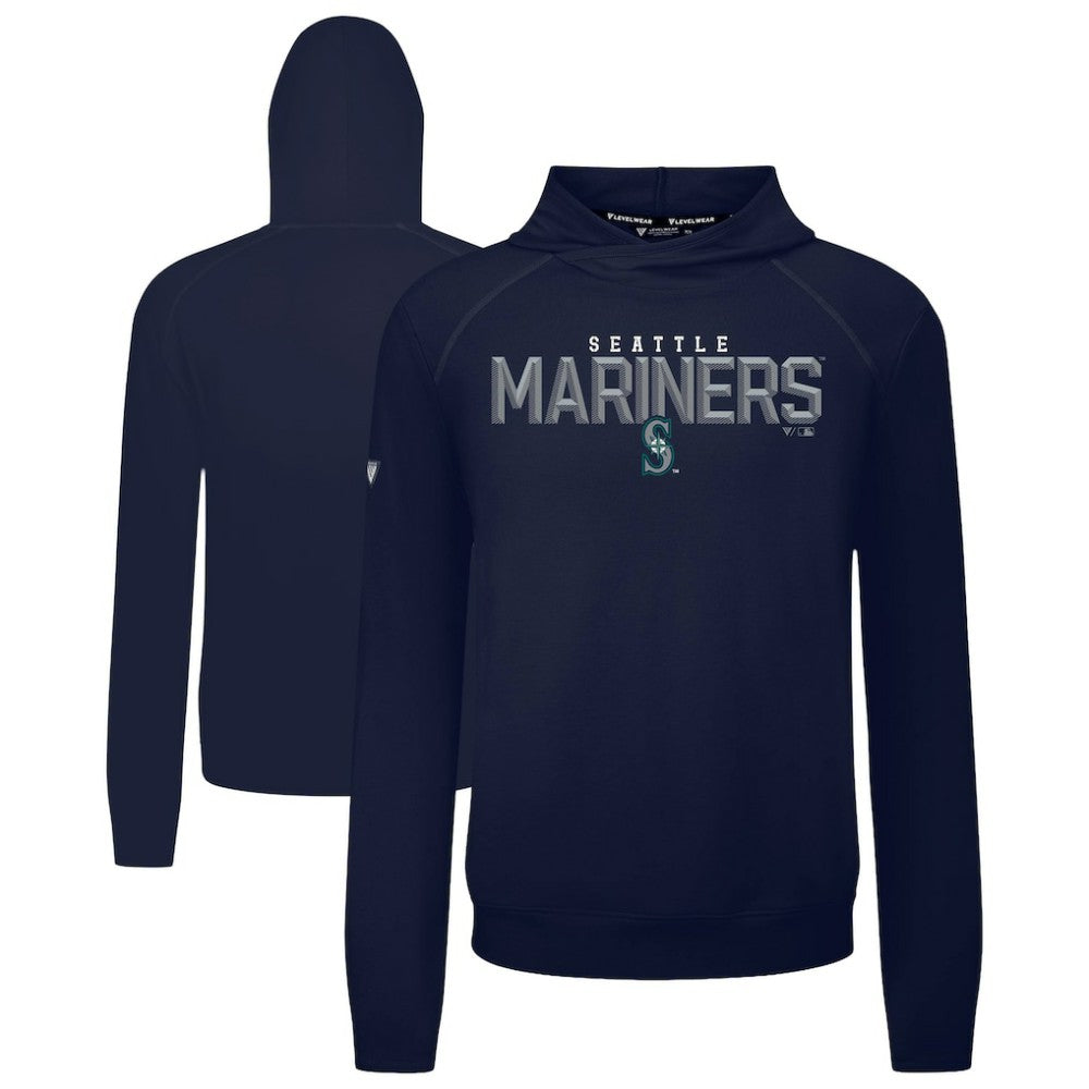 Seattle Mariners Levelwear Mandate Carve Tri-Blend Hoodie - MLB