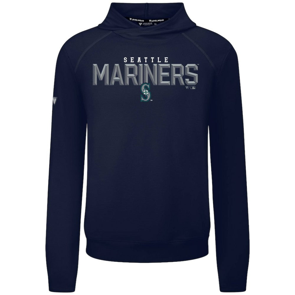 Seattle Mariners Levelwear Mandate Carve Tri-Blend Hoodie - MLB