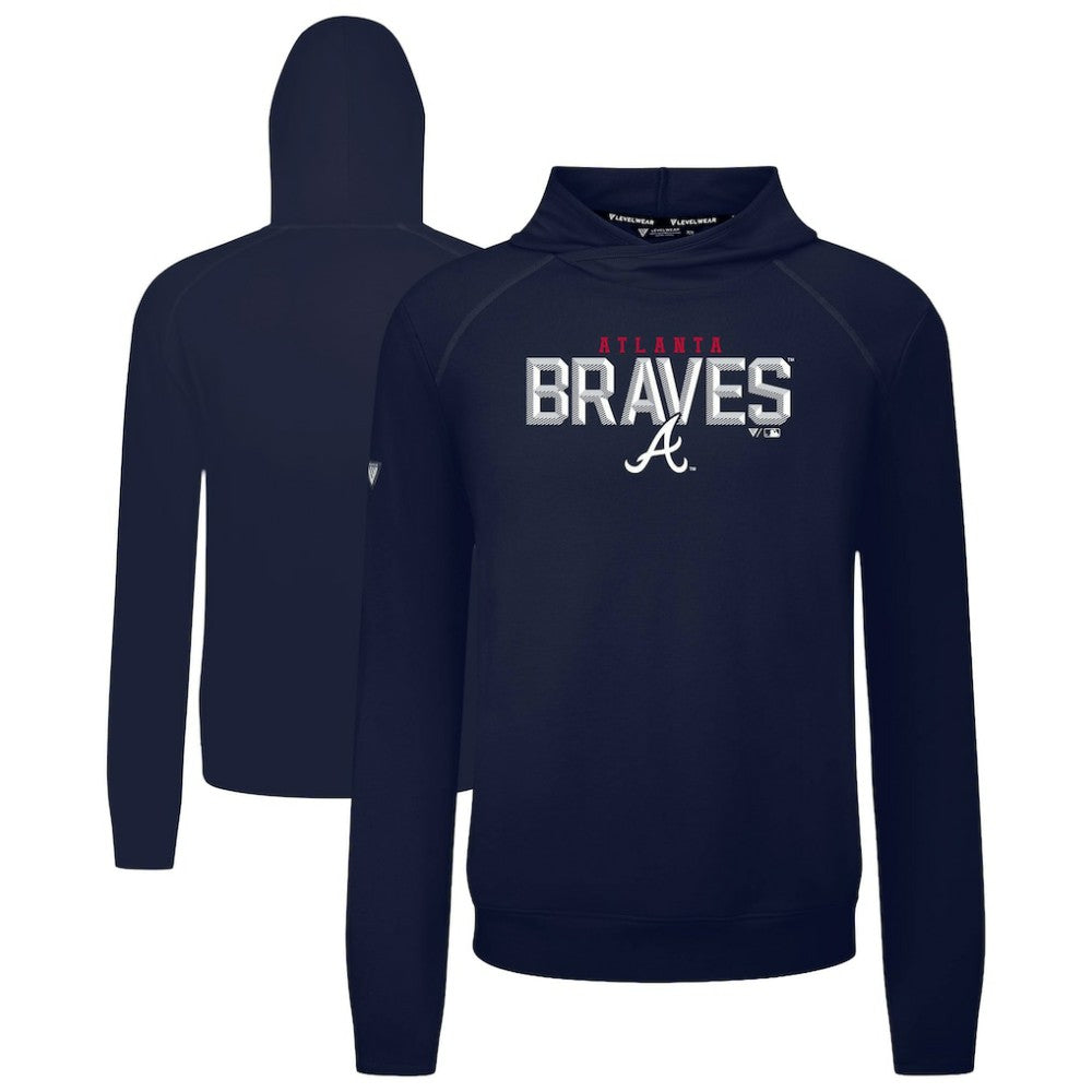 Atlanta Braves Levelwear Mandate Carve Tri-Blend Hoodie - MLB