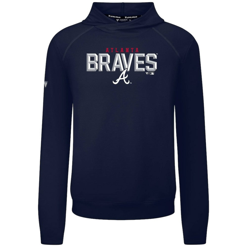 Atlanta Braves Levelwear Mandate Carve Tri-Blend Hoodie - MLB