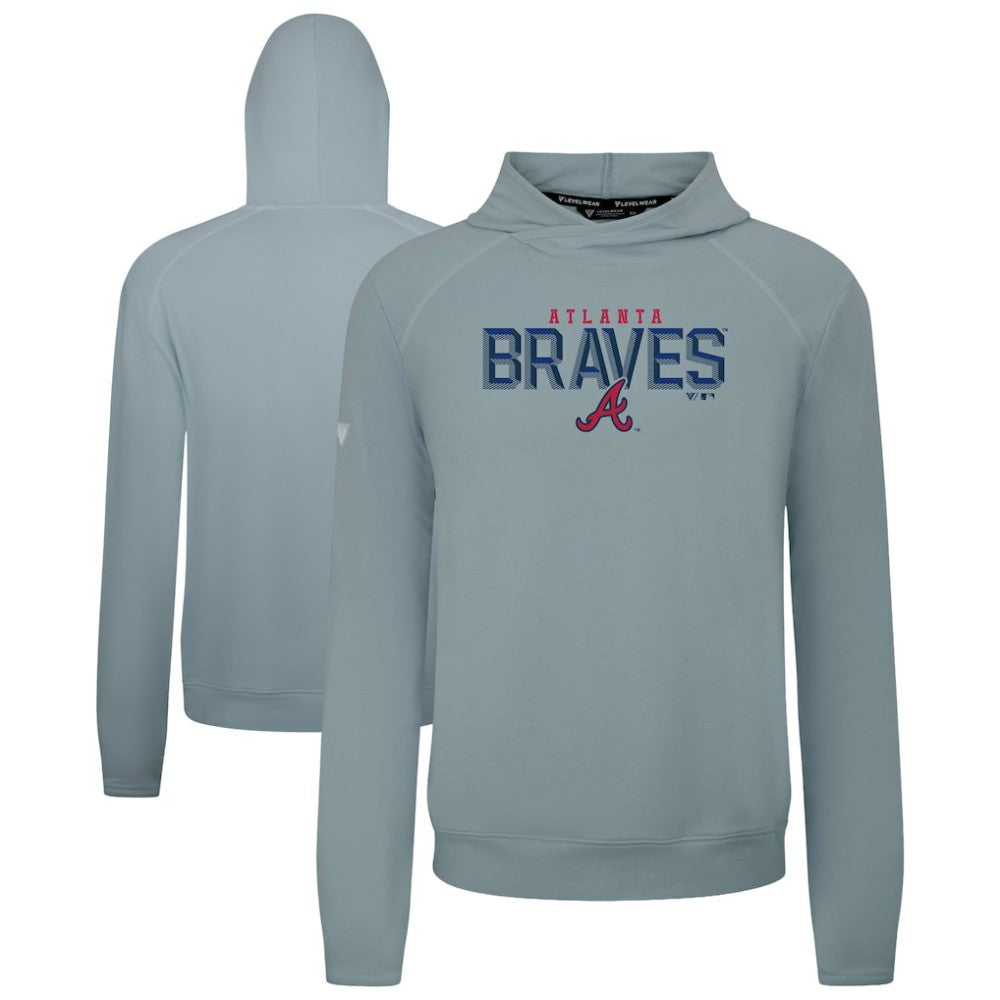 Atlanta Braves Levelwear Mandate Carve Tri-Blend Hoodie - MLB