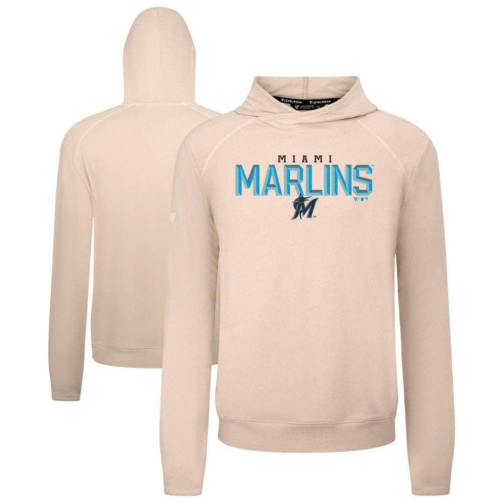 Miami Marlins Levelwear Mandate Carve Tri-Blend Hoodie - MLB