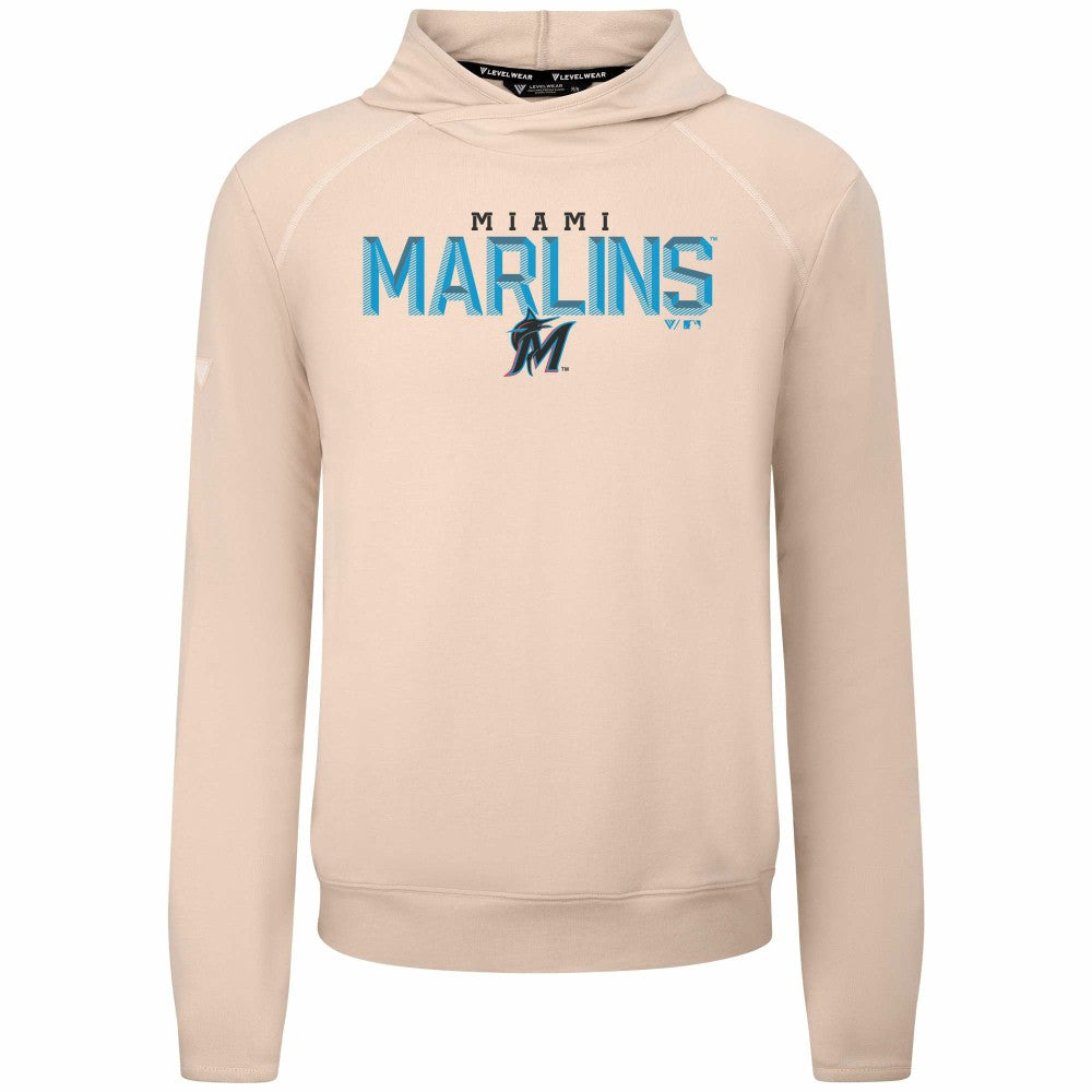 Miami Marlins Levelwear Mandate Carve Tri-Blend Hoodie - MLB