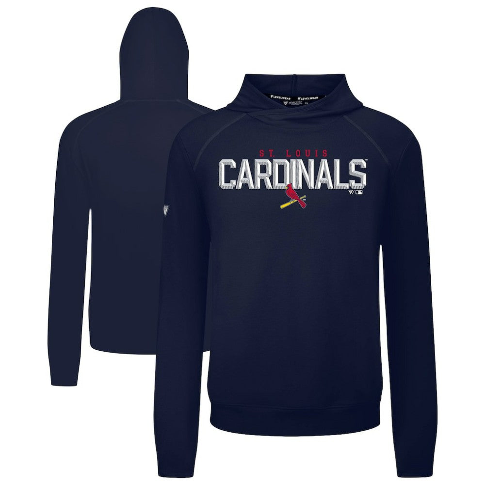 St. Louis Cardinals Levelwear Mandate Carve Tri-Blend Hoodie - MLB